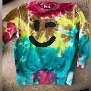 Molo Kids Multi Color Smiley Face Sweatshirt